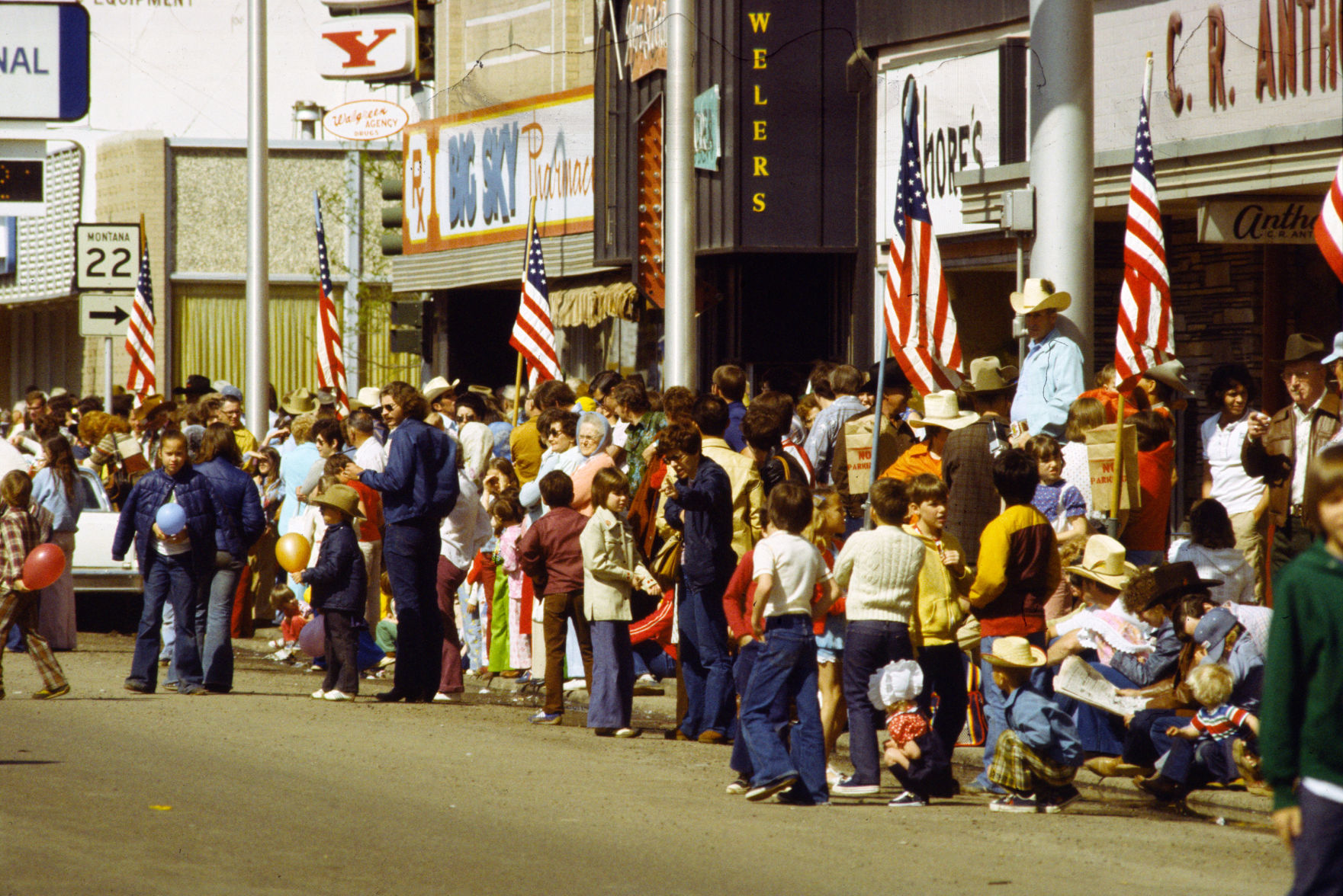 Miles City Bucking Horse Sale parade, 1978